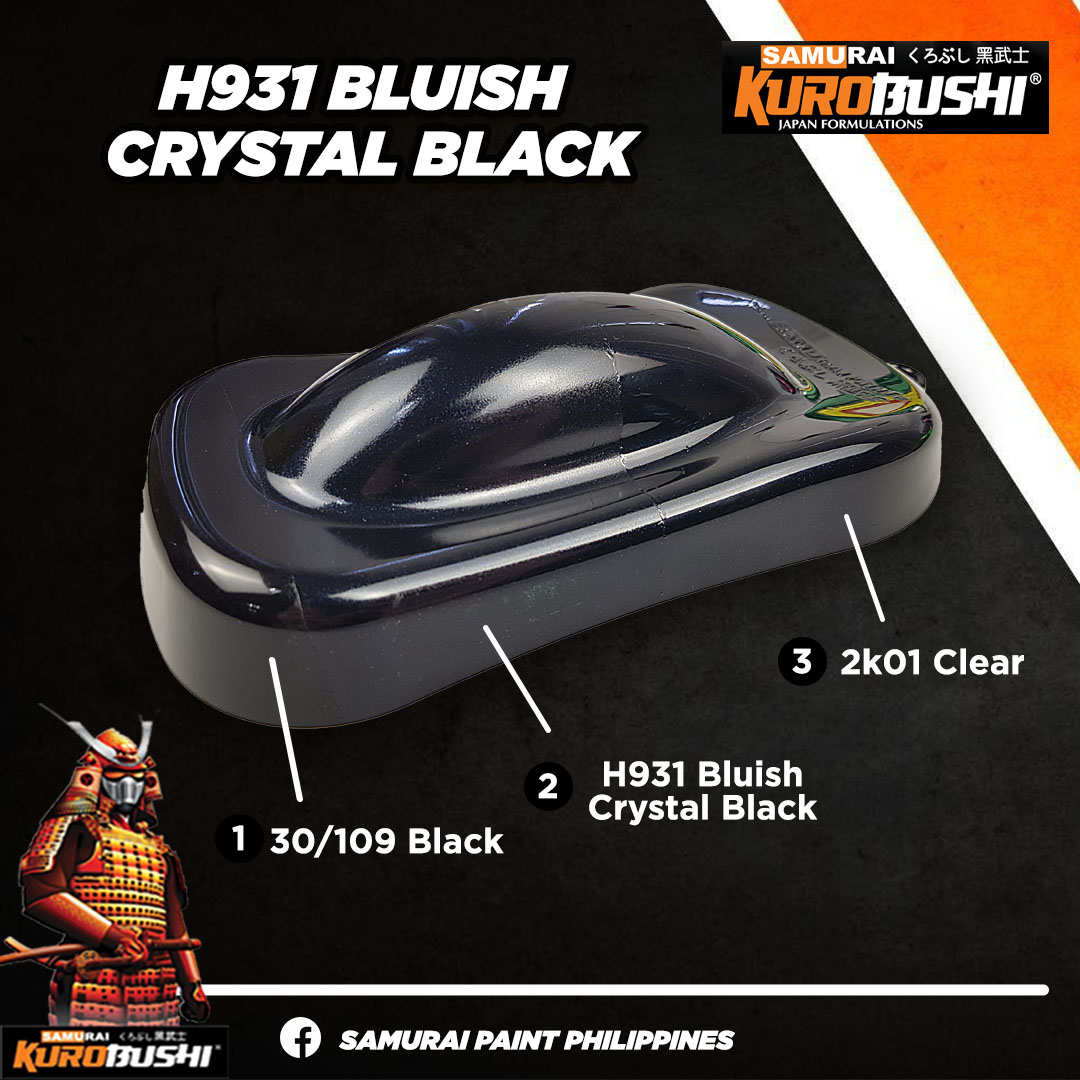 H931 BLUISH CRYSTAL BLACK